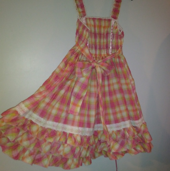 Summer Plaid Papillon Garden Lolita dress - Picture 4 of 8